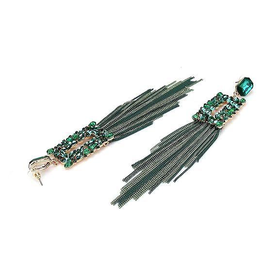 Jewellery Earings for Women Crystal Tassel Handmade Earrings for Girls and Women