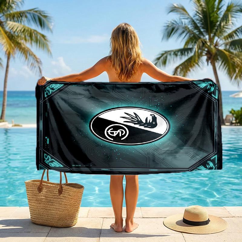 Asciugamano da Spiaggia Asciugatura Rapida in Microfibra Assorbente Portatile da Viaggio Asciugamano da Nuoto Stampa SC Freiburg FC