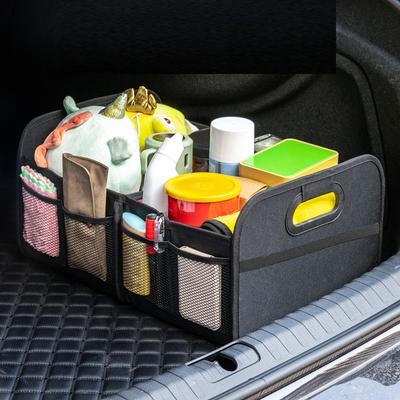 E- Travel Multi-Use Car Organizer with Cup Holders | Back Seat Storage Black