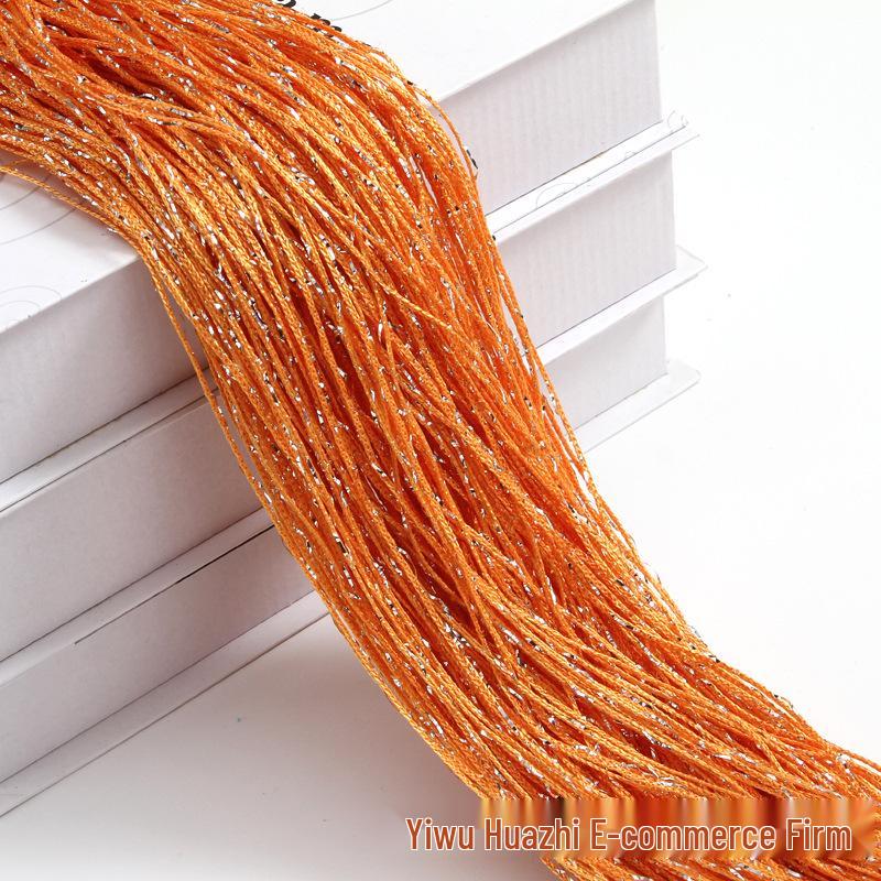 3m Wide Encrypted Silver Wire String Curtain with Tassel - Wedding Decoration & Ceiling Ring