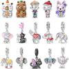 S925 Silver Capybara And Elephant Animal Shaped Beads DIY Craft Accessories Jewelry Making Kit