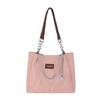 Fashionable Black Pink Beige Tote Bag With Unique Design Ideal For Students And Commuting