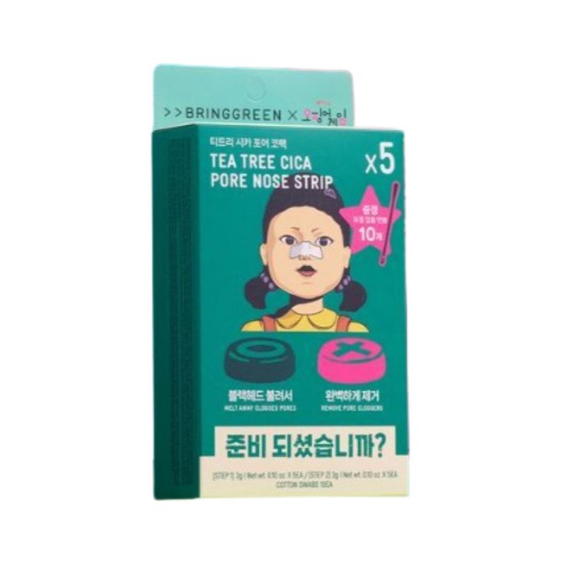 

Полоски для носа от черных точек с зеленым чаем и центеллой азиатской 5 штук