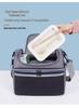 Compact Dual-Layer Insulated Crossbody Picnic Bag with Ice Pack