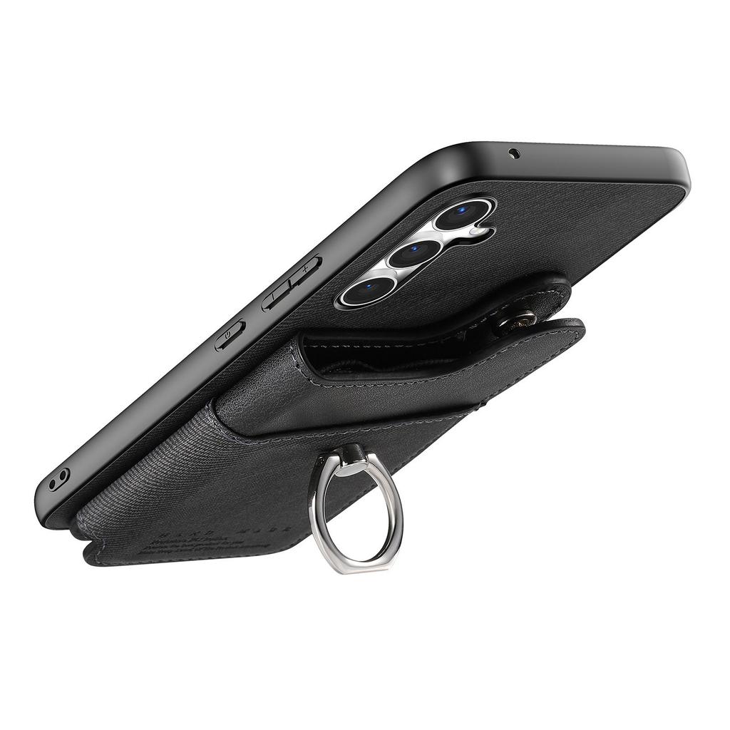 For Samsung Galaxy S24 FE Case with Card Holder Kickstand Leather + TPU + PC Phone Cover