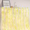 2 M 20 Light Always On Battery Box Willow Curtain Lamp Decorative Light String Imitation Leaf Wrought Iron Basket Copper Wire
