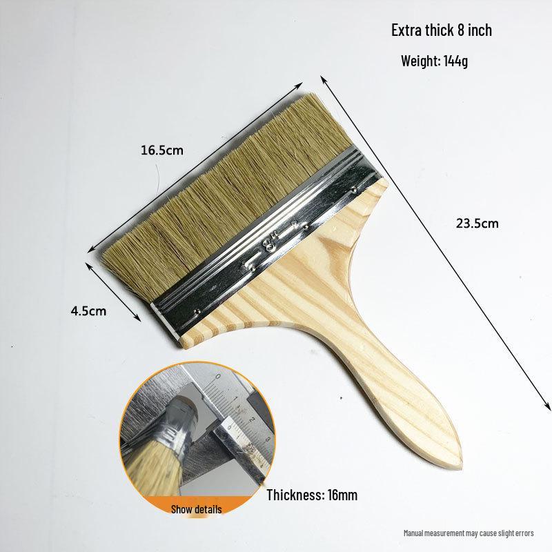 Multi-Purpose Bristle Brushes: Industrial Glue, Barbecue, Household, Hard/Soft Bristles for Cleaning & Dust Removal
