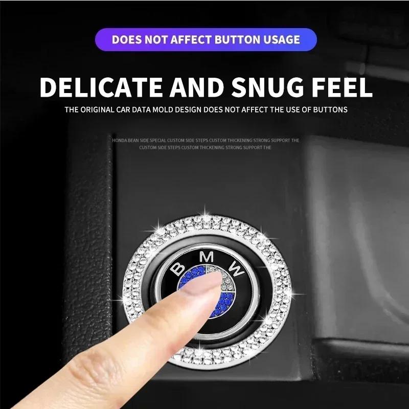 B4 A5 2025 New 1pcs Car Bling One-Click Start Stop Engine Ignition Sticker For BMW M Performance E36 E60 E90 X2 X1 X3 X5 E46 E39