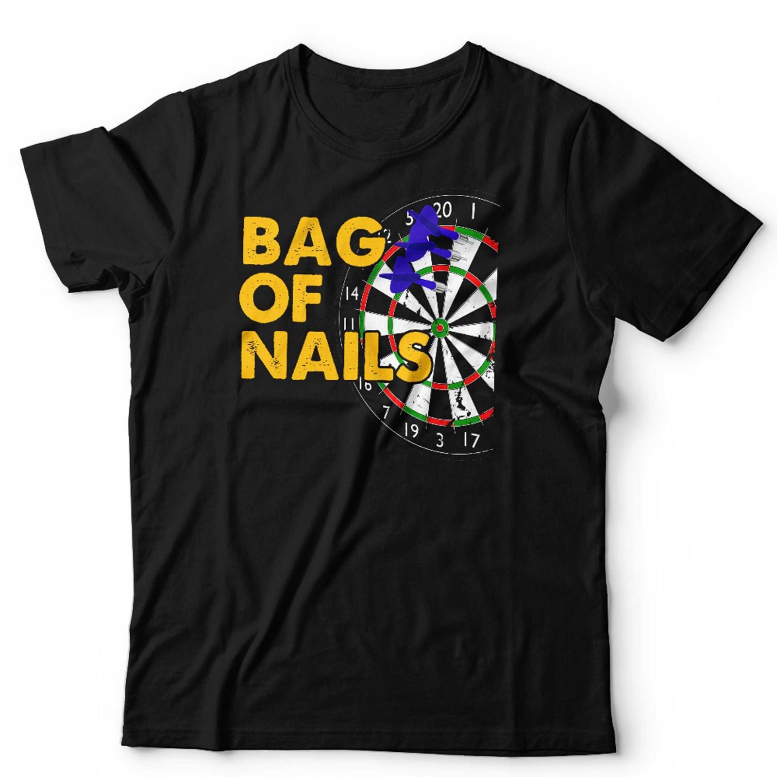Funny Darts T Shirt Unisex Bag Of Nails Triple One Dart Arrow Bullseye Sport S разноцветный