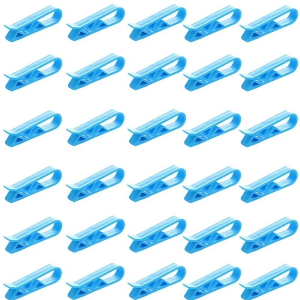 

30/1 шт. Фиксированные зажимы для мусорного контейнера, зажим для фиксации мусорной корзины, практичный противоскользящий держатель для мусорного мешка, зажим для запечатывания пакетов для закусок 30pcs