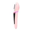 Facial Exfoliation Hair Removing Tool Rechargeable Face Exfoliating Hair Removal Tool with LED Light Pink