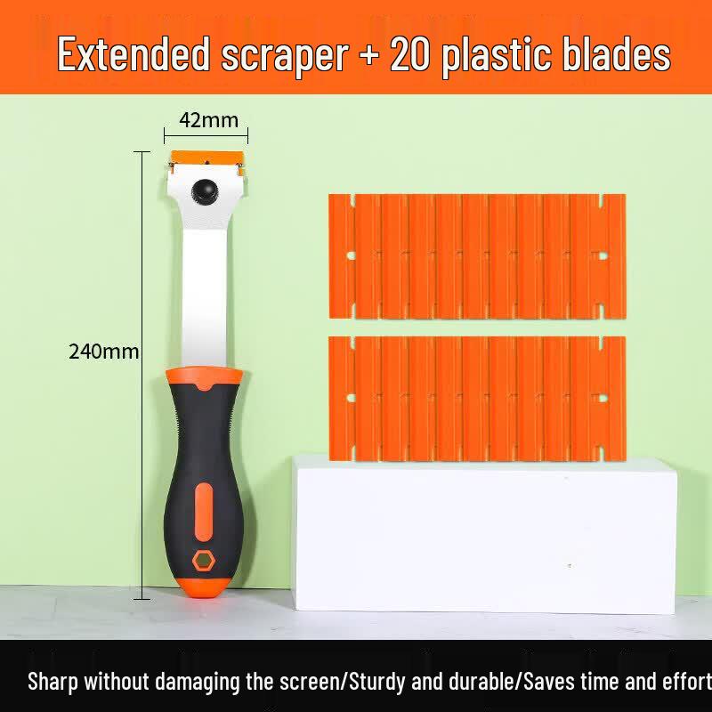 Multi-functional Plastic Scraper for Glue Removal