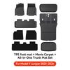 YZ TPE Car Floor Mats for Tesla Model Y Juniper 2025 2026 Luggage Mat Set Four Seasons Waterproof Anti-slip Trunk Mat