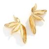 Medieval Leaves New Product Retro Three-dimensional Large Flowers Light Luxury Flower Leaves Women's Earrings