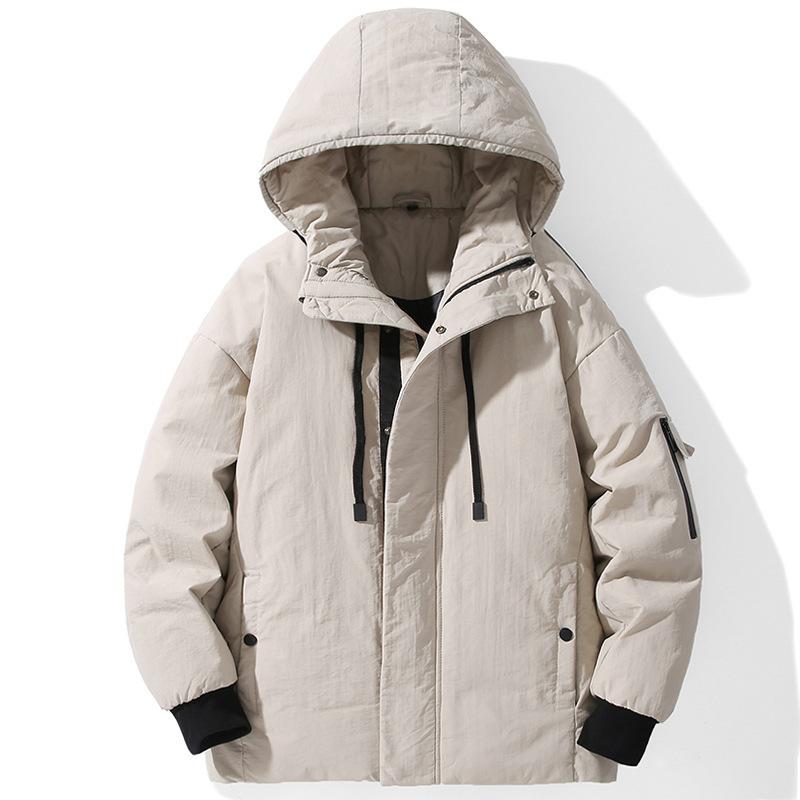 Down Jacket Men's Short New Korean Version Hooded Loose Casual Couple Top Winter Thickened Men's Coat