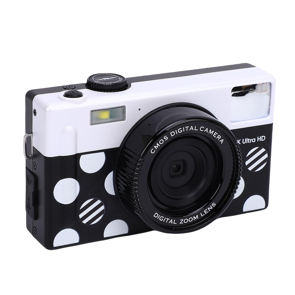 4K Digital Camera for Photography Auto  6 P HD Camera with 10 Filters Front Flash 3 Inch Screen