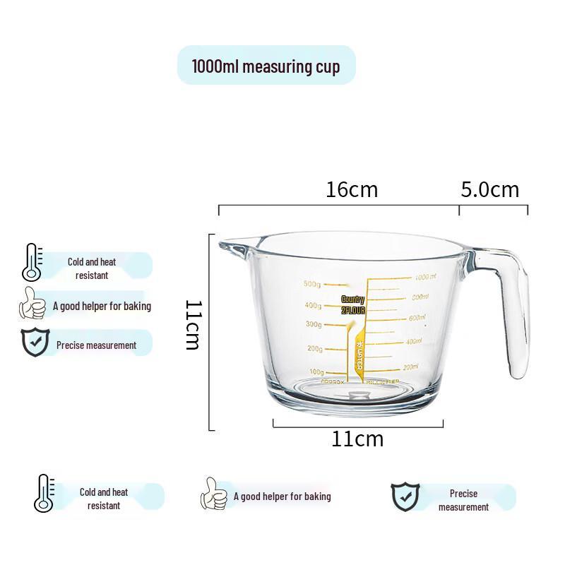 ZISIZ Glass Measuring Cup