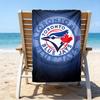 Blue Jays Logo Schnelltrocknendes Mikrofaser-Strandtuch Superweich & Saugfähig für Bad, Strand, Reisen Badezeit-Accessoire, Fan-Geschenke