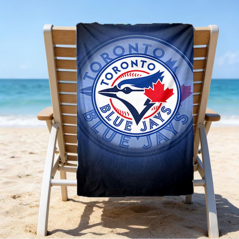 Blue Jays Logo Schnelltrocknendes Mikrofaser-Strandtuch Superweich & Saugfähig für Bad, Strand, Reisen Badezeit-Accessoire, Fan-Geschenke