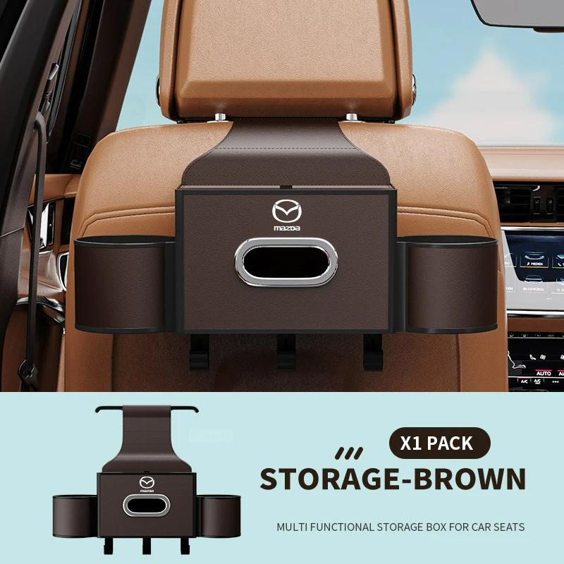 

2025 Hot New For Mazda Car Seat Organizer Multi-functional Hanging Tissue box MX-5 CX-30 CX-3 CX-8 CX-5 MX-5 CX-9 BT-50 CX-7 Car хаки