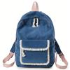 Schoolbag1011 new corduroy women's bag backpack Korean version fashion personalized backpack popular bag