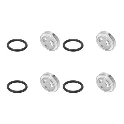 4 Stück Bremsflüssigkeitsbehälter Schauglas Dichtungssatz Motorradzubehör für Roller ATV Dirt