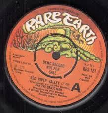 7inch Record DAN THE BANJO MAN - Red River Valley RES121PROMO Rare Earth 1975 UK Rock Used