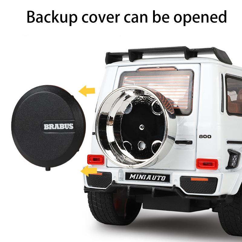 Model auta Benz G800 v měřítku 1/32, stahovací autíčko se zvukem a světlem pro děti Batole Kluci Dívčí Dárková kolekce