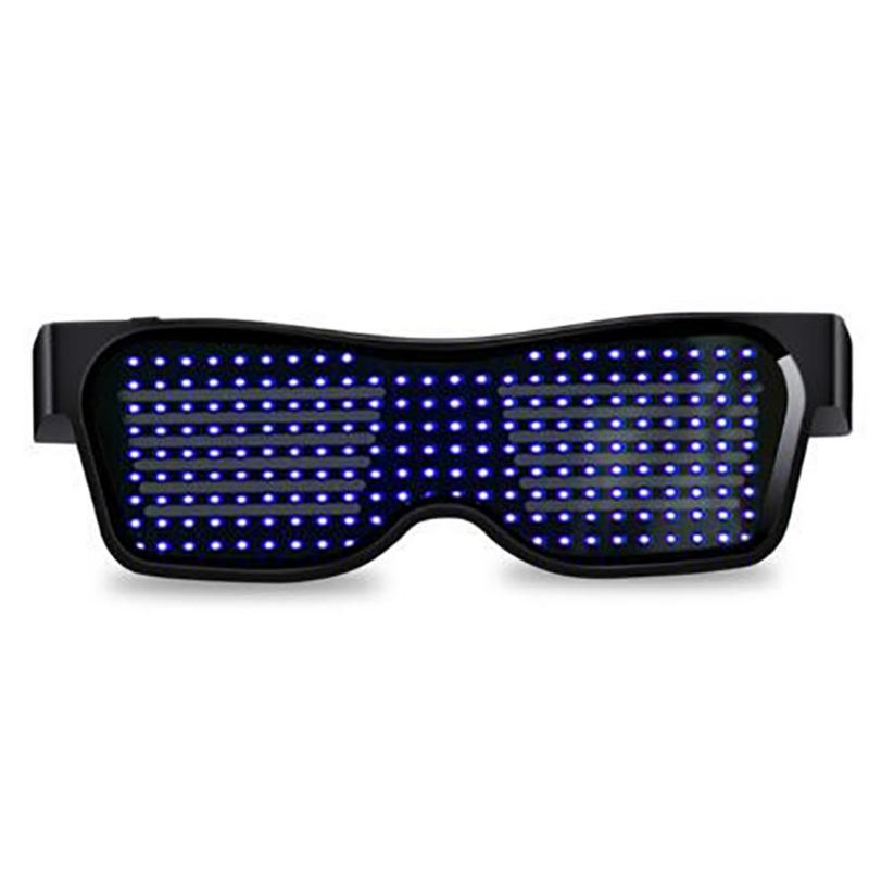 App Bluetooth Led Luminous Glasses Bar Dancing Dynamic Charging Led Sunglasses