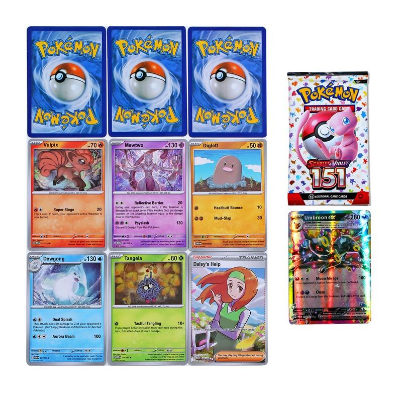 Pok Mon Reinforced Bag, Nail, Prism Evolution, Scarlet Purple, 151 English ME01 Reinforced Card, Toys, Gifts.