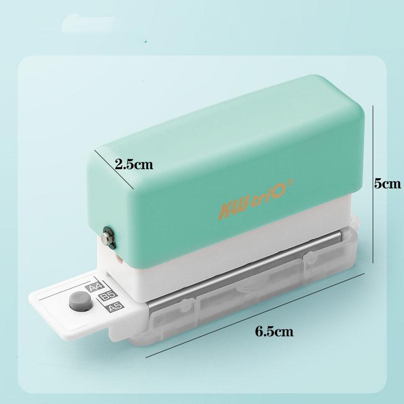 

Мини-пробивная машина с 6 отверстиями, сделай сам, устройство для сшивания страниц книги, переплетный перфоратор, планировщик, дырокол для бумаги, офисные канцелярские принадлежности зелёный