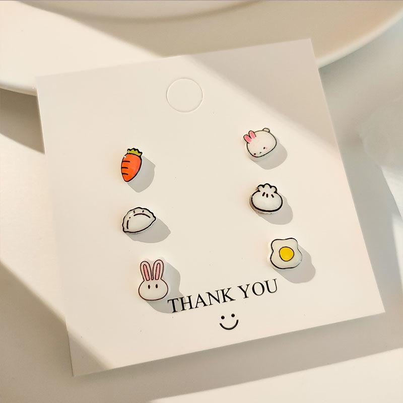 Zestaw kolczyków Igła Srebrna 2022 - Urocze, Proste, Niszowe Wzory dla Modnych Studentek