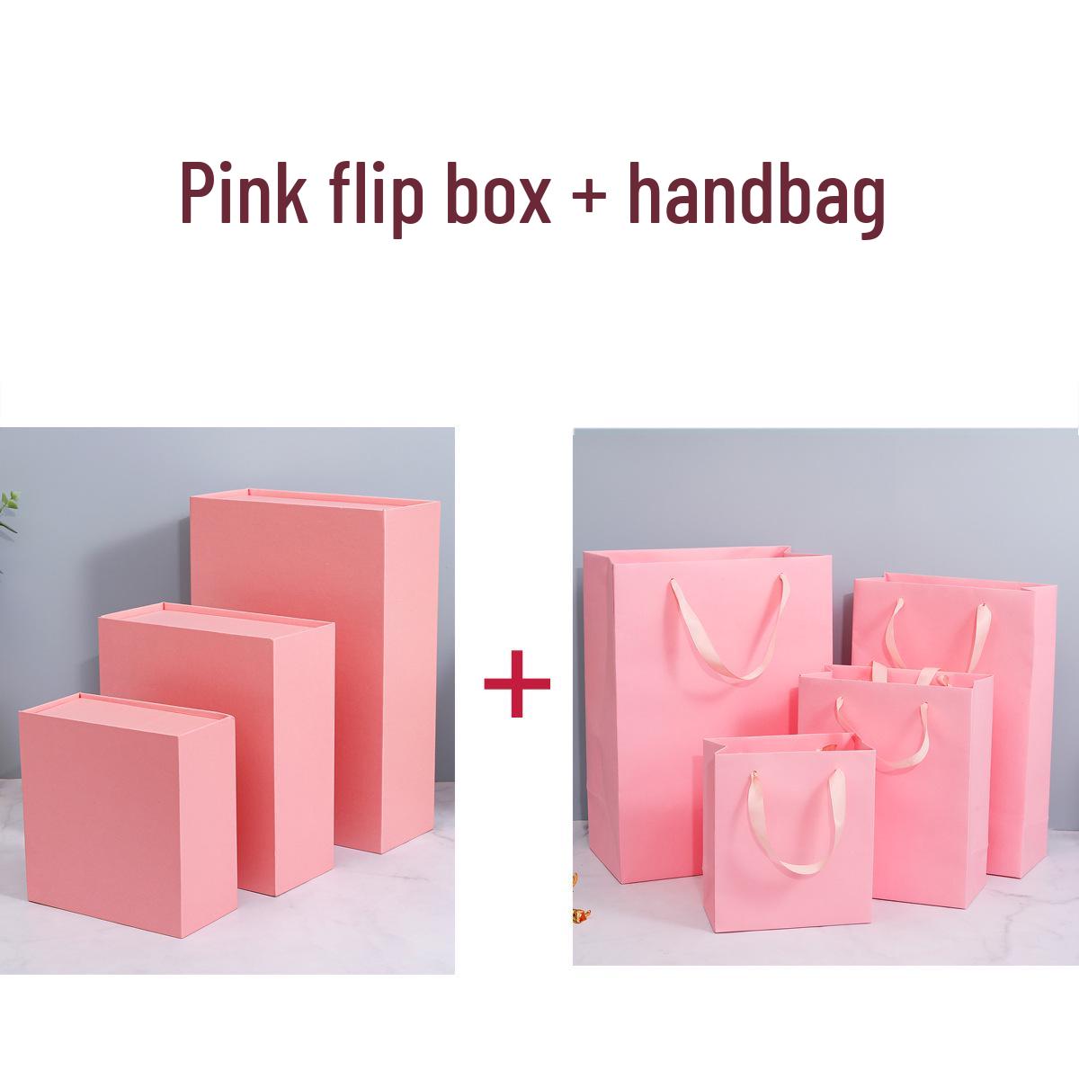 

Luxury Pink Magnetic Flip-top Gift Box for Cosmetics or Water Cup 15.5*15.5*7.5cm