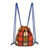 Naked Surf Club Check Fleece String Bag (Orange)
