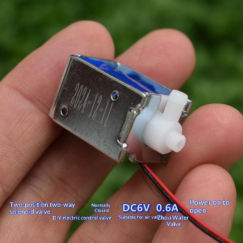 1/5 Stück Normalerweise Geschlossenes Mini-Luftmagnetventil DC 5V/6V Mikro 2-Wege-Ventil Elektrisch gesteuertes Ventil