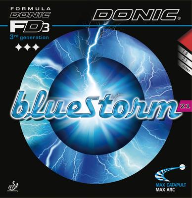 DONIC Table Tennis Inverted Rubber Bluestorm Z1 Red 2.1 AL086