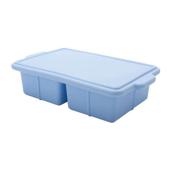 

Квадратная форма для кубиков льда с крышкой, 2 ячейки, пищевой силикон, форма с легким извлечением для виски и коктейлей, герметичная, штабелируемая, аппарат для изготовления кубиков льда светло-синий