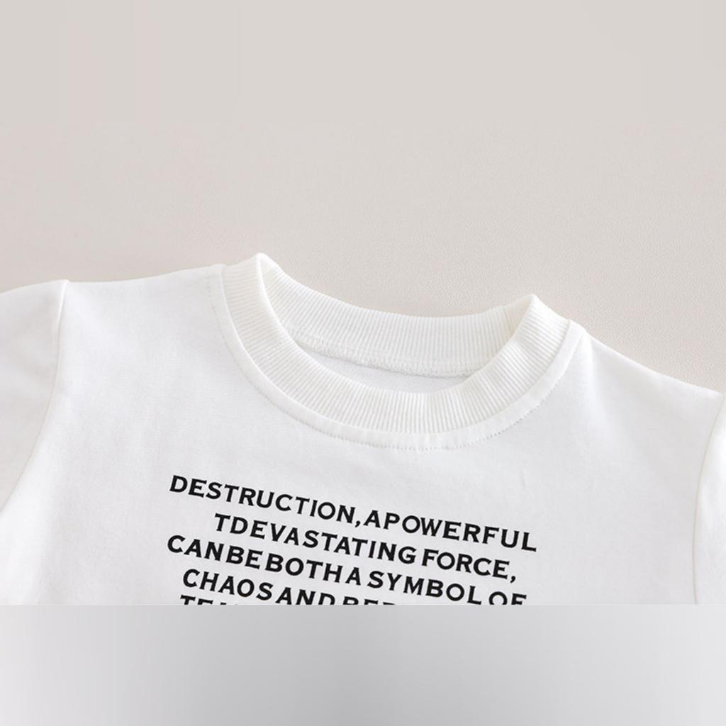 Uformelt langermet sett for barn, komfortable hverdagsantrekk