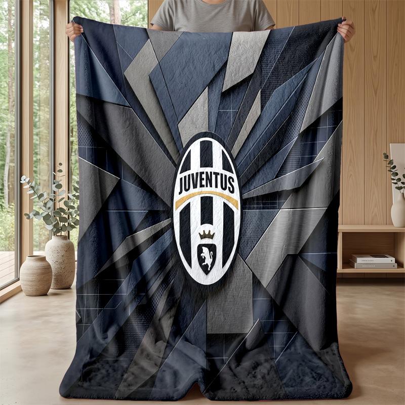 Juventus FC Theme blanket Soft Flannel Blanket Plush Throw Blanket Cozy Sofa Bed Blanket for Home Decor