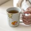 Ceramic Mug Osmanthus Goldfish Song Lan Cup Household Coffee Cup Teacup with Handle Cups Exquisite Office Water Bottle