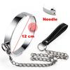 Trakční řetízek Kovový obojek na krk BDSM Sexy vodítko Kroužek Řetízek Slave Bondage Hračky Role Play Erotické sexuální hračky pro ženy Muži