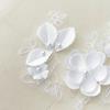 3D Three-Dimensional Beads, Lace Flower Slices, Wedding Dress, Veil, Handmade Diy Accessories, Bags, Decorative Materials, White.
