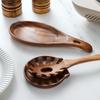 Natural Spoon Rest Rustic Rice Spoon Storage Rack Organizer Tray Ladle Rack  Countertop Shelf