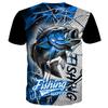Men's Graphic Fishing T Shirt Tee Short Sleeve T shirt 3D Print Crew Neck Shirt Vintage Fashion Designer Outdoor