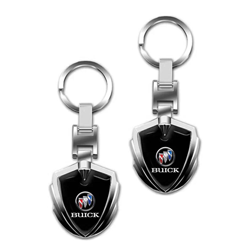 For Buick Enclave Regal Lacrosse Encore Excelle Envision Accessories 3D Metal Car Styling Keychain Key Chain Ring Key Holder Styling Car Accessories