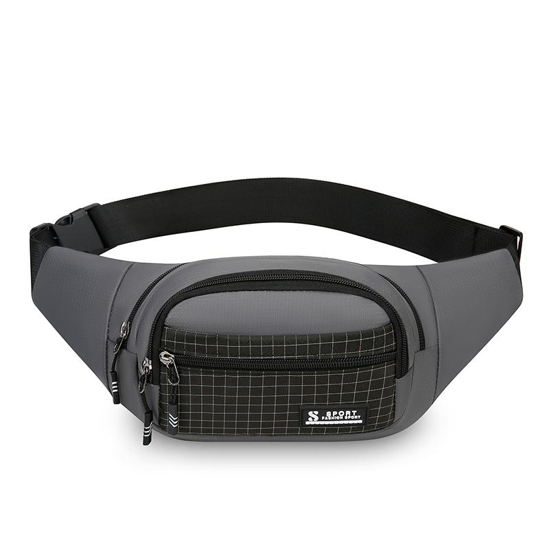 Unisex Large Capacity Fitness Waist Pack Portable Anti Theft Ultra Thin Small Chest Bag Sports Outdoor Leisure Running Waist Bag