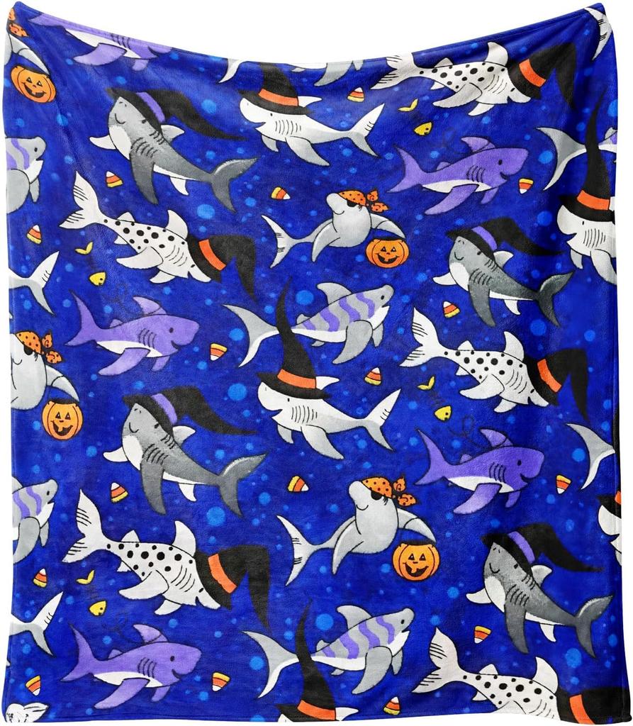 Halloween Blanket,Halloween Pink Pumpkin Ghost Mushroom Fleece Blankets,Fall Thanksgiving Farmhouse Gifts for Women Flannel Thro