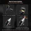 XIWANGFIRE AL B632D LED Flashlight – 2000LM Telescopic Zoom Torch W/ Window Breaker for Outdoor Survival Camping & Emergency