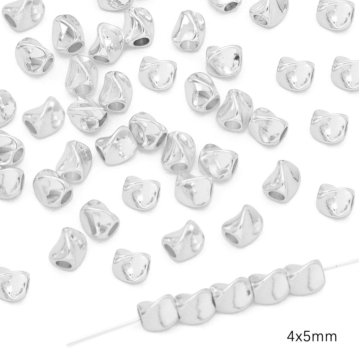 

10 шт. медные бусины-разделители, подвески для изготовления ожерелья, браслета, ювелирных изделий своими руками 4x5mm