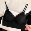 French lace beautiful back triangle cup underwear women's chest wrap comfortable and seamless no steel ring small chest gathering sexy bra cover